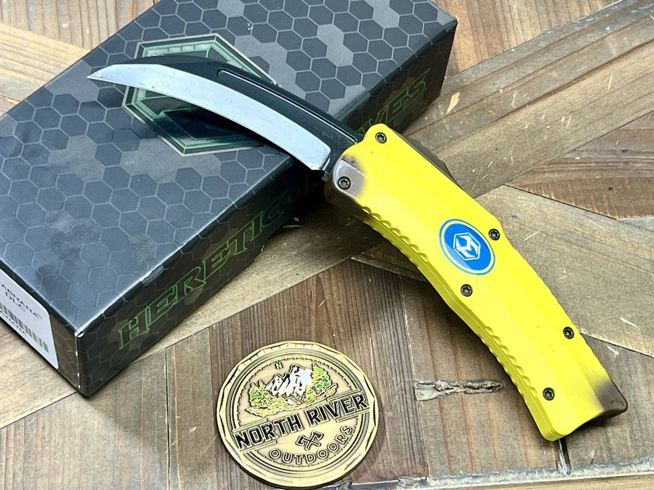 Heretic Stabnana Roc OTF Auto Knife 3.2" MagnaCut DLC Hawkbill ***Limited Edition***