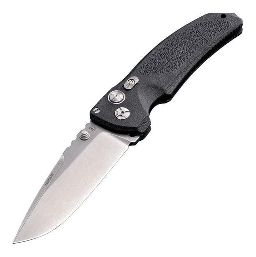 Hogue EX03 3.5" Tactical Drop Point Blade Black Polymer Handles