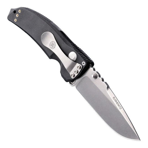 Hogue EX03 3.5" Tactical Drop Point Blade Black Polymer Handles