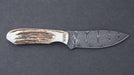 Silver Stag Stag Twist Handle Damascus Fixed Blade Knife - NORTH RIVER OUTDOORS