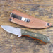 Join or Die Rimfire Fieldmate Fixed Blade Knife Green Micarta Blaze Orange G10 (2.5") - NORTH RIVER OUTDOORS