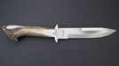 Silver Stag Pacific Bowie Crown Handle D2 Fixed Blade Knife - NORTH RIVER OUTDOORS