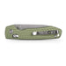 Vosteed Raccoon Crossbar Lock Knife 3.25" Nitro-V Blade & Green Aluminum Handle A0514 - NORTH RIVER OUTDOORS