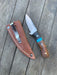 Join or Die Turquoise Fieldmate Fixed Blade Knife Black Richlite Ironwood (2.5") - NORTH RIVER OUTDOORS