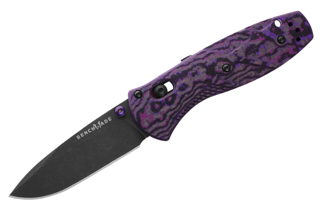 Benchmade 585BK-251 Gold Class Mini Barrage - Purple Haze Fat Carbon Fiber