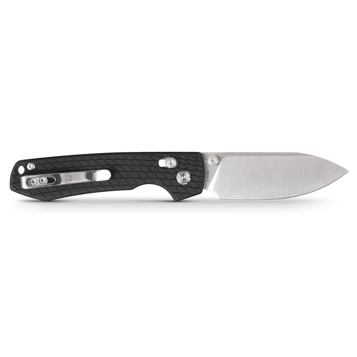 Vosteed Raccoon Crossbar Lock Knife 3.25" Nitro-V Blade & Black Aluminum Handle A0538