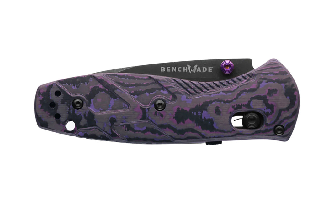 Benchmade 585BK-251 Gold Class Mini Barrage - Purple Haze Fat Carbon Fiber