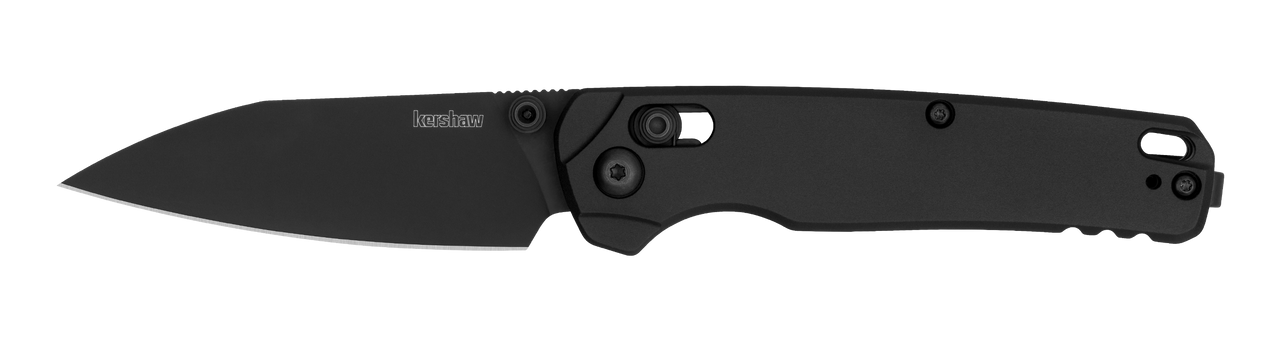 Kershaw 6105BLK Bel Air DuraLock KVT Folding Knife 3.1" MagnaCut Black PVD Drop Point Blade Black Aluminum Handles (USA)