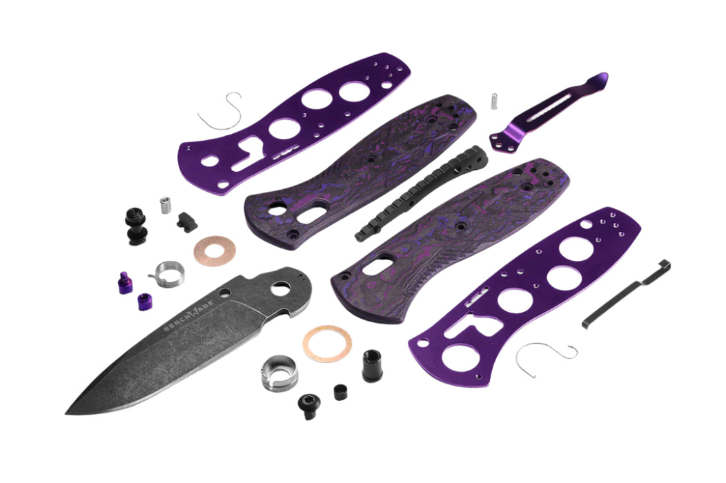 Benchmade 585BK-251 Gold Class Mini Barrage - Purple Haze Fat Carbon Fiber