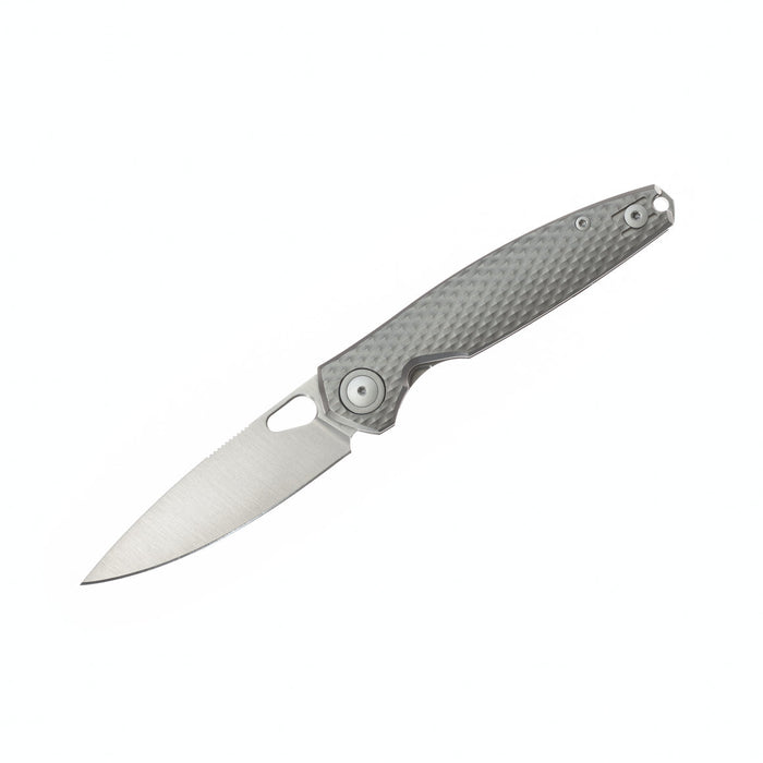 GiantMouse REO Folding Knife 3.325" MagnaCut Satin Drop Point Titanium Handles