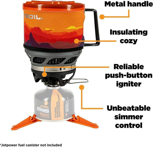 Jetboil MiniMo Camping Backpacking Stove Cooking System (Adjustable Heat Control)