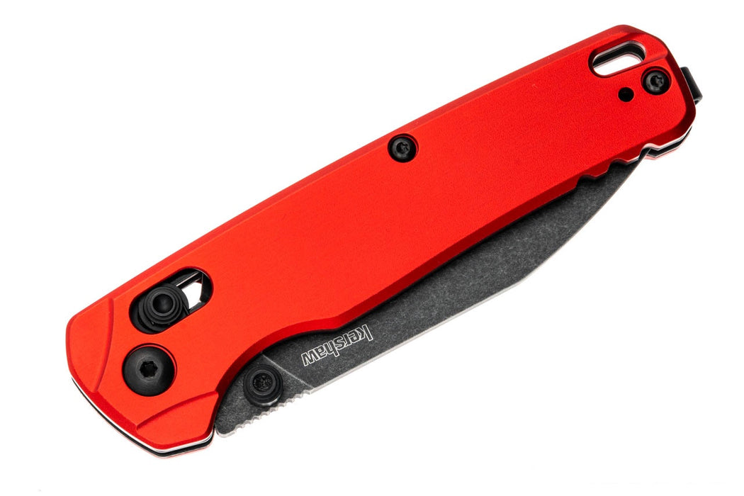 Kershaw 6105RDBW Bel Air Red Aluminum Handle Black Wash MagnaCut Blade