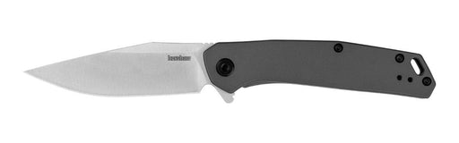 Kershaw 1405 Align Assisted Flipper Knife 3.15" Satin Clip Point Blade Gray Handles Frame Lock