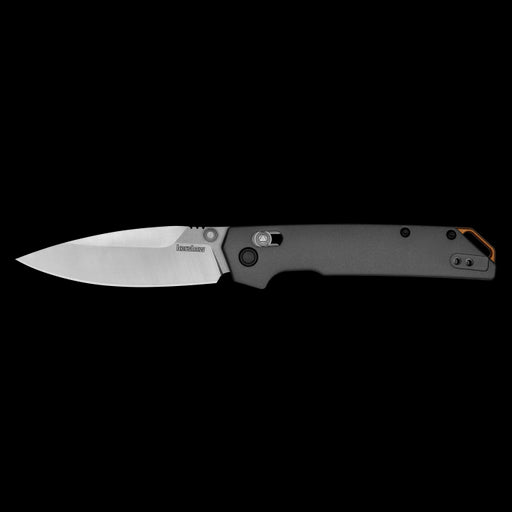 Kershaw 2038 Iridium DuraLock KVT Folding Knife 3.4" D2 Two-Tone Spear Point Blade Gray Aluminum Handles