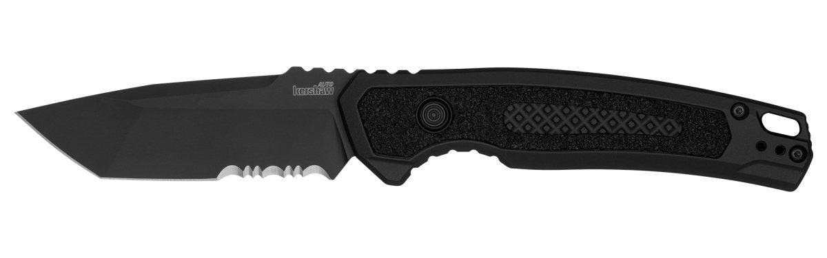 Kershaw 7105 Launch 16 Auto Knife 3.45" CPM-M4 Black Cerakote Tanto Combo Blade (USA)