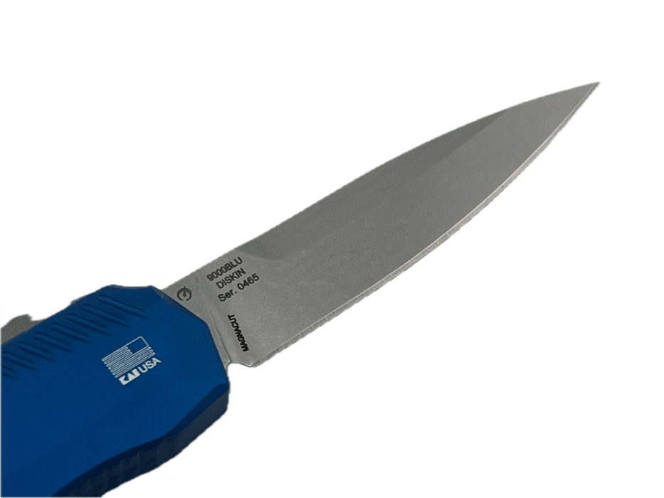 Kershaw Matt Diskin Livewire OTF AUTO Knife 3.3" MagnaCut Stonewashed Blue Aluminum Handles