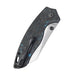 Kizer Azo Towser K Folding Knife 3.4" Elmax Satin Sheepsfoot Dark Matter Blue FatCarbon Handles