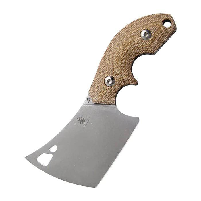 Kizer Cutlery 1039C2 Macho Blades Butcher Fixed Blade Knife 2.5" Stonewashed 154CM Cleaver