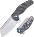 Kizer Cutlery Vanguard Sheepdog XL C01C Flipper Knife 3.9" 154CM Satin Blade, Black G10 Handles