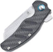 Kizer Cutlery Vanguard Sheepdog XL C01C Flipper Knife 3.9" 154CM Satin Blade, Black G10 Handles