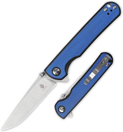 Kizer Rapids V3594FC1 Blue Black G10 Deep Carry Pocket Knife