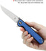 Kizer Rapids V3594FC1 Blue Black G10 Deep Carry Pocket Knife