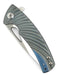 Kizer TK Knives Kyre Flipper Knife Blue Titanium (Pre-owned)