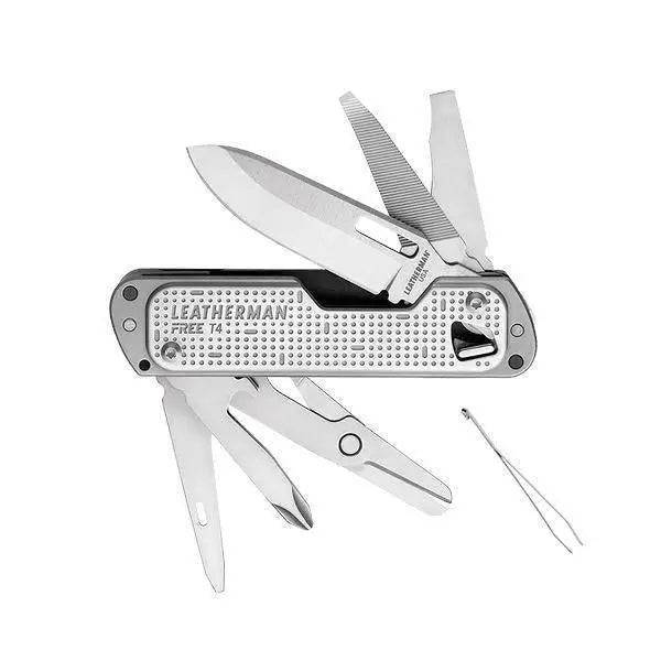 Leatherman Free T4 Multi-Purpose 12-in-1 Folding Knife (2.2" Satin) 832684