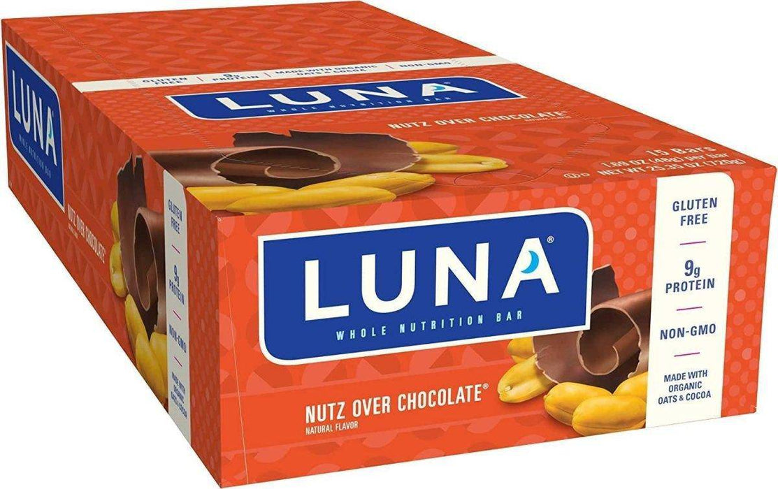 Luna Snack Protein Bars, Plant-Based On the Go Snacks