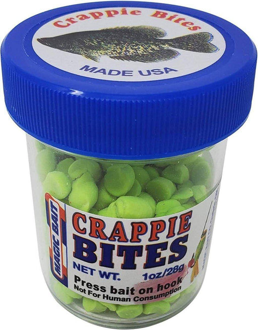 Magic Bait 06-12 Crappie Bites Yellow Catch More 1oz Jar