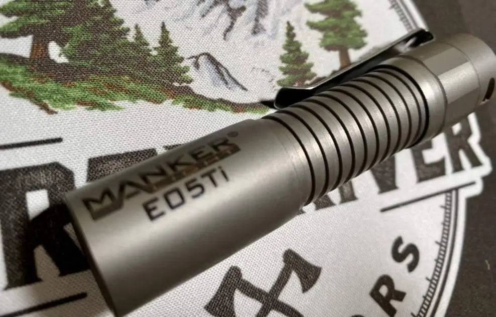 Manker E05 Ti 400 Lumens Titanium AA Flashlight With OSRAM LED