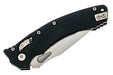 Microtech Amphibian RAM-LOK Manual Folding Knife 3.875" M390MK Stonewashed Clip Point Blade Black Fluted G10 Handles Crossbar Lock