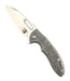 Mechforce Rick Lala Collab Sentry Folding Knife Scroll Pattern Titanium Handle M390