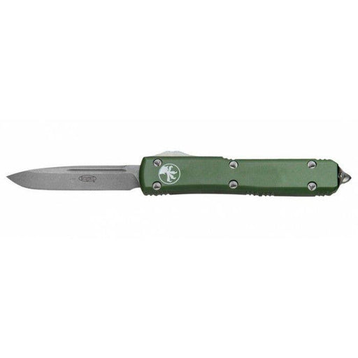 Microtech 121-10OD Ultratech Auto S/E Knife 3.46" Stonewashed Plain Blade, OD Handles