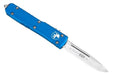 Microtech 121-4BL Ultratech Auto OTF Knife 3.46" Satin Drop Point Blade Blue Handles