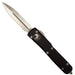 Microtech 122-4 Ultratech Auto OTF Knife 3.46" Satin Double Edge Knife, Aluminum Handles