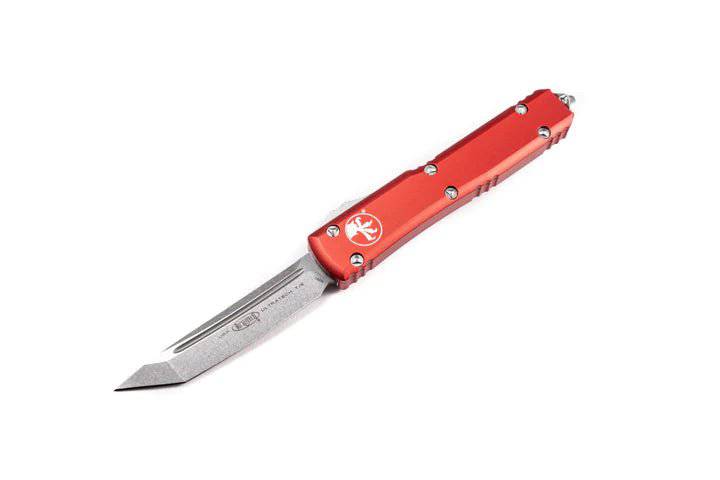 Microtech 123-10 RD Red Ultratech Auto OTF Knife 3.46" Tanto