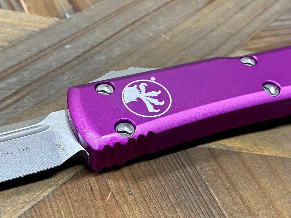 Microtech 123-10 VI Violet Ultratech Auto OTF Knife 3.46" Tanto