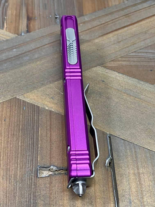 Microtech 123-10 VI Violet Ultratech Auto OTF Knife 3.46" Tanto