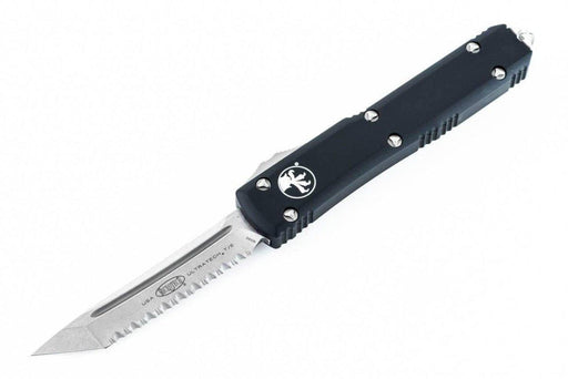 Microtech 123-12 Ultratech Tanto Full Serrated Auto OTF Knife 3.46"