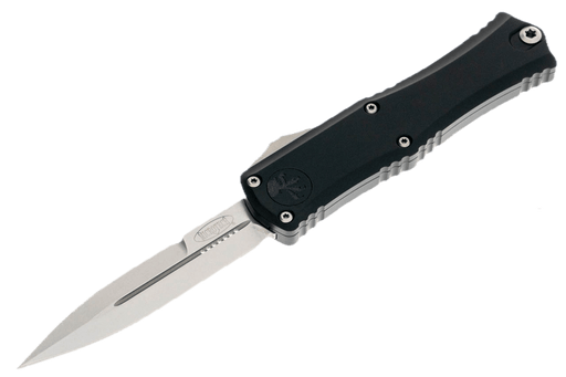 Microtech 1701M-10 Mini Hera D/E Bayonet Black Handle Stonewashed Blade