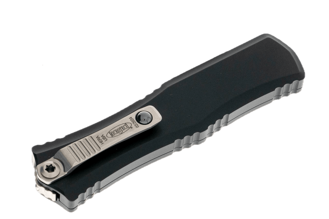 Microtech 1701M-10 Mini Hera D/E Bayonet Black Handle Stonewashed Blade