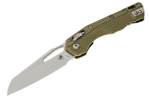 Microtech 210T-10PMOD MSI S/E OD Green Injection Molded Handle Stonewashed