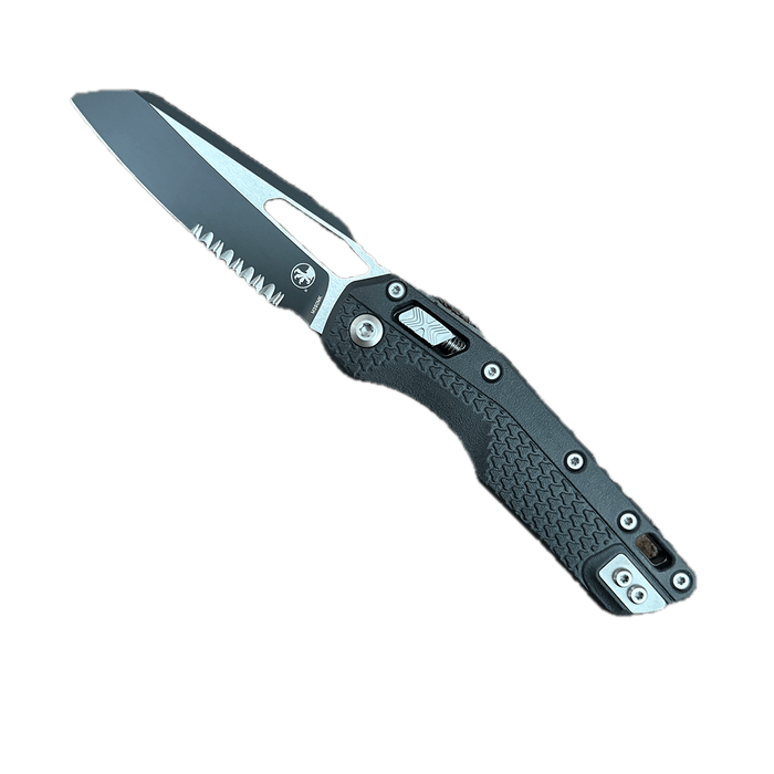 Microtech 210T-2PMBK MSI Ram-Lok Black Injection Molded Handle Black P/S Blade