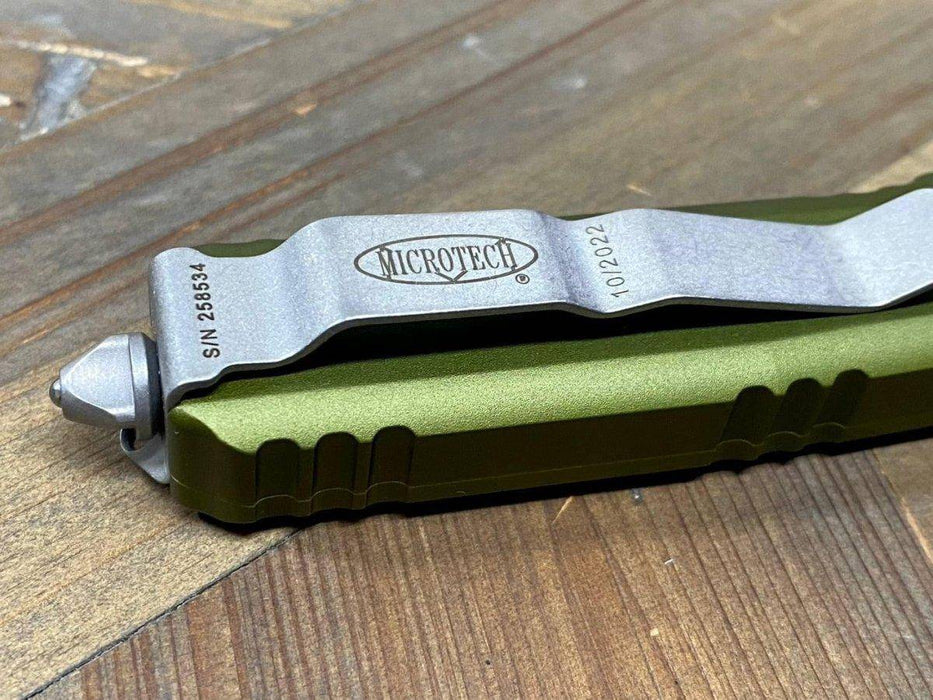 Microtech 223-10APOD Ultratech Spartan OD Green Handle Apocalyptic Blade