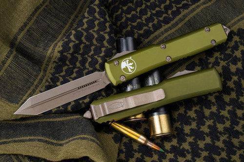 Microtech 223-13APOD Ultratech Spartan Apocalypse Bronze OD Green