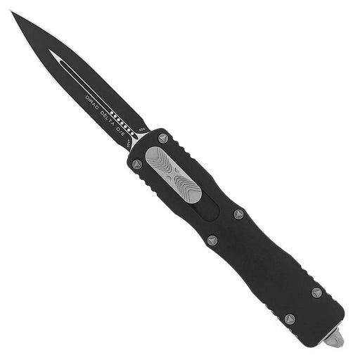 Microtech 227-10 Dirac Delta D/E - Black Handle - Stonewashed