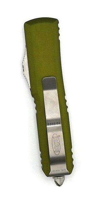 Microtech 231-10OD UTX-85 Auto OTF Knife 3" Stonewashed Drop Point Plain Blade OD Green Handles