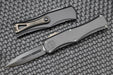 Microtech 702-1 DLCTSH Signature Series Hera OTF AUTO Knife 3.125" Black DLC Double Edge Dagger