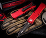 MICROTECH 702-1RD HERA D/E BLACK STD RED HANDLES